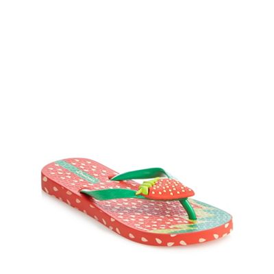 Ipanema Girls' red strawberry sandals